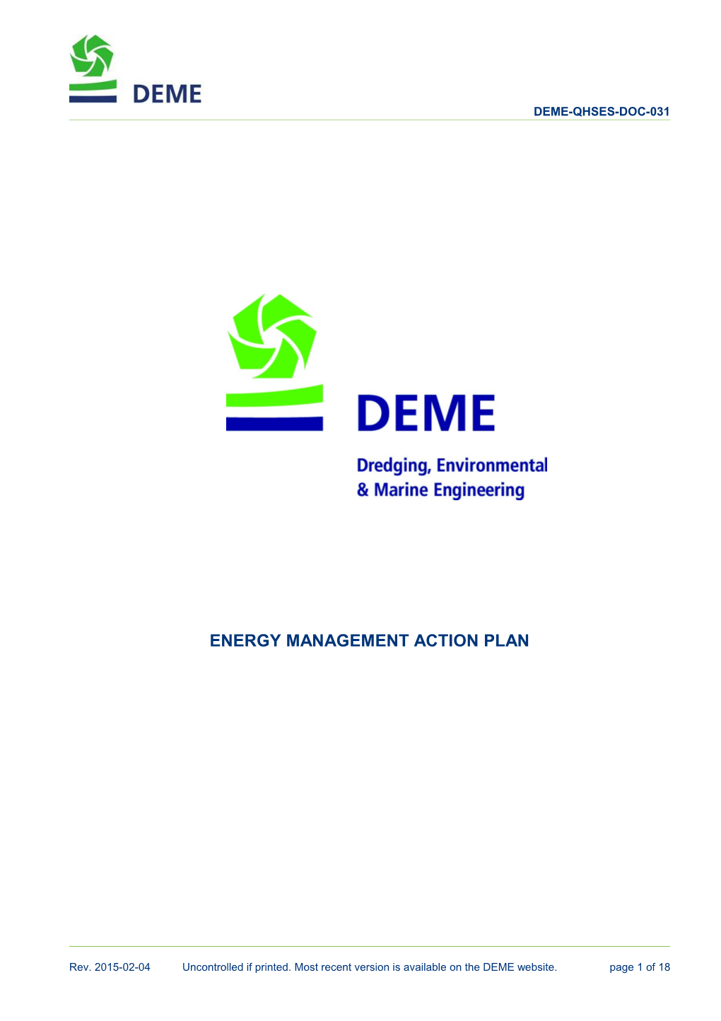 Energy Management Action Plan