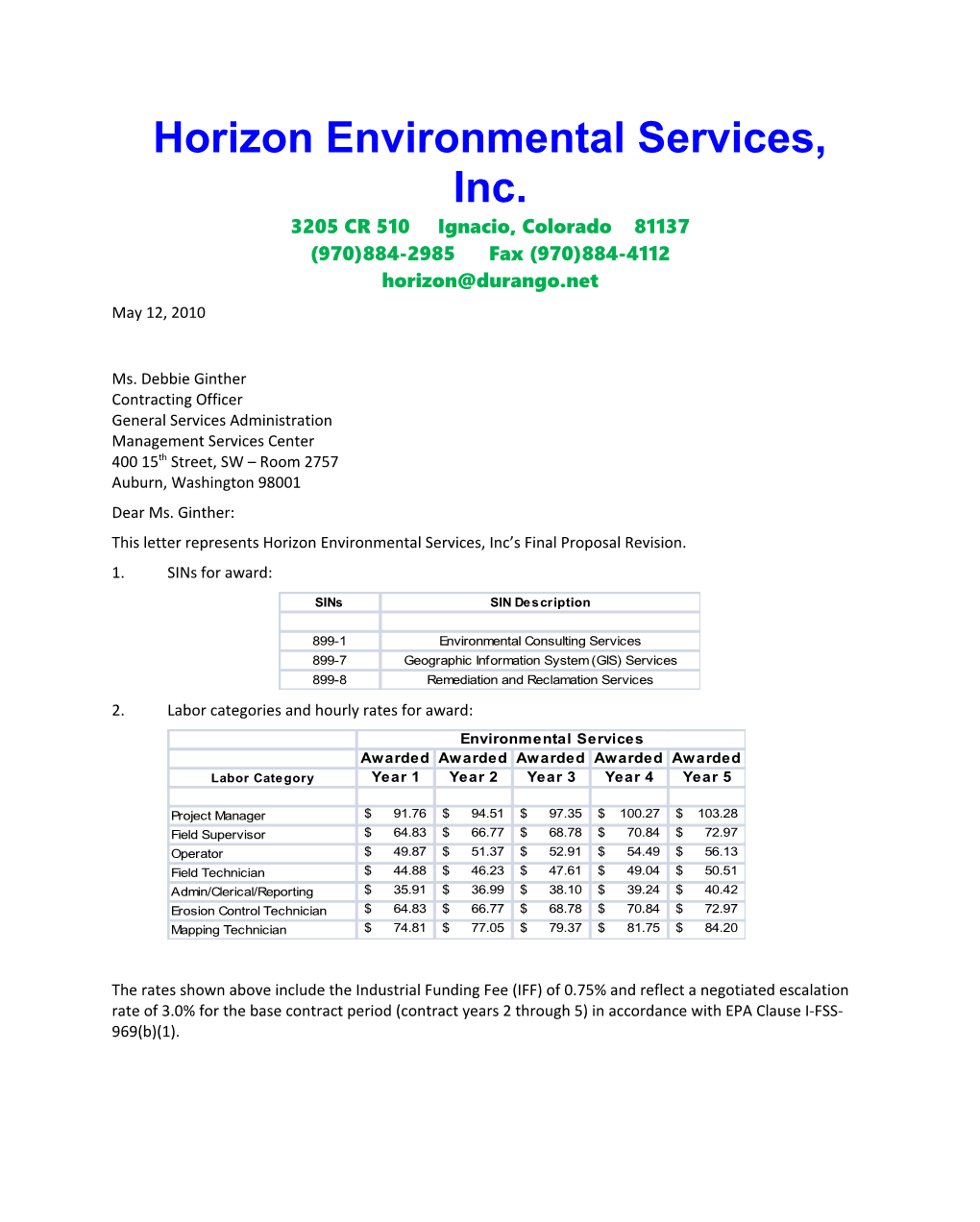 Horizon Environmental Services, Inc