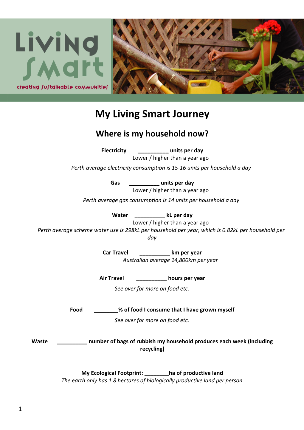 My Living Smart Journey