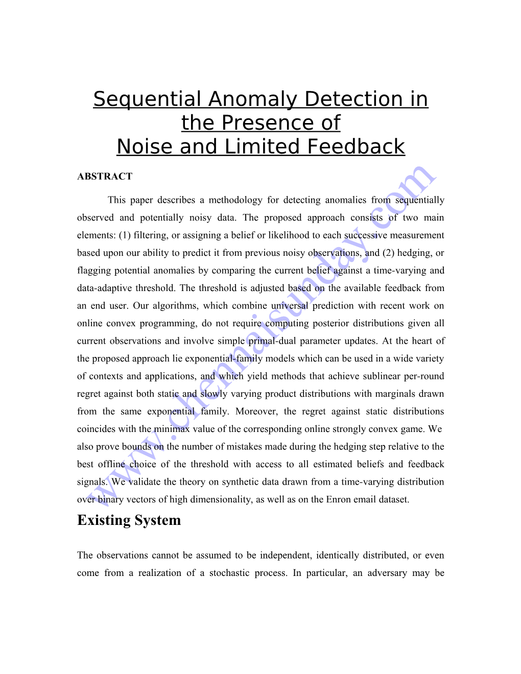 Sequential Anomaly Detection in the Presence Of