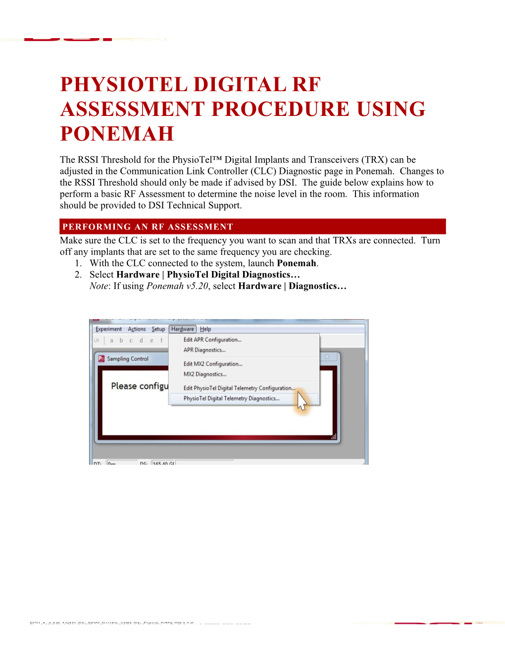 Technical Notepage 1 of 7Digital RF Assessment Procedure Rev. 01