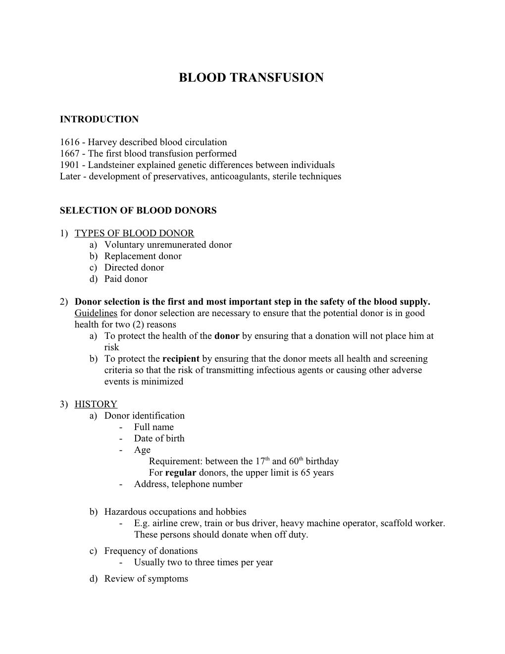 1616 - Harvey Described Blood Circulation