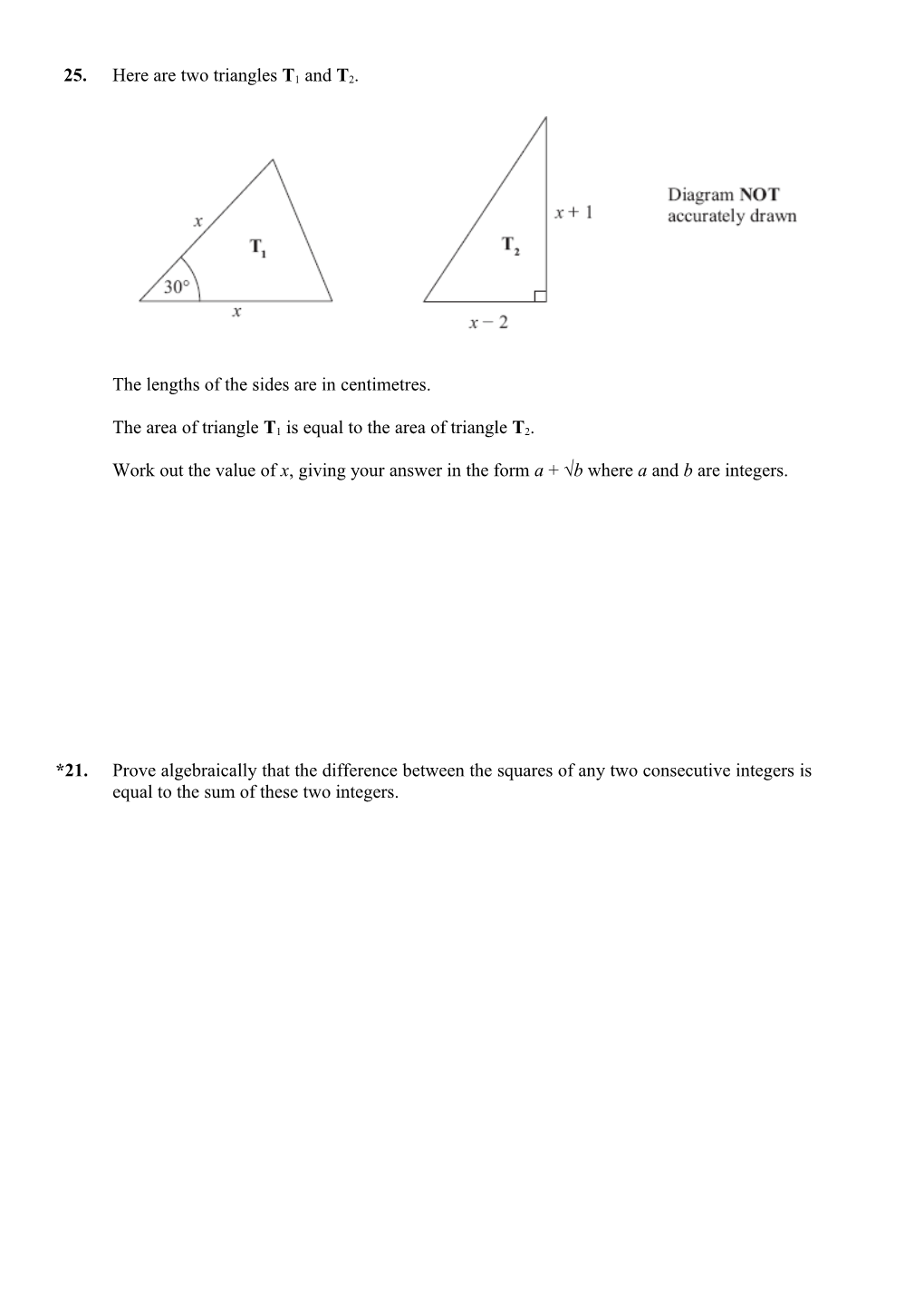 GCSE Revision - Algebraic Proof and Algebra in Context