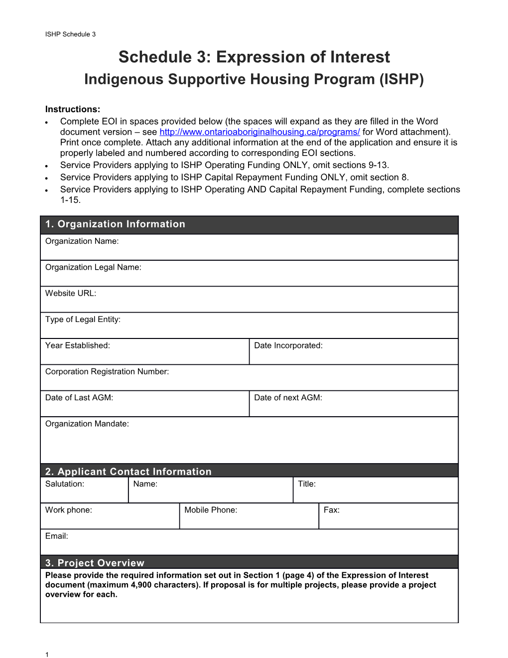 Indigenous Supportive Housing Program (ISHP)