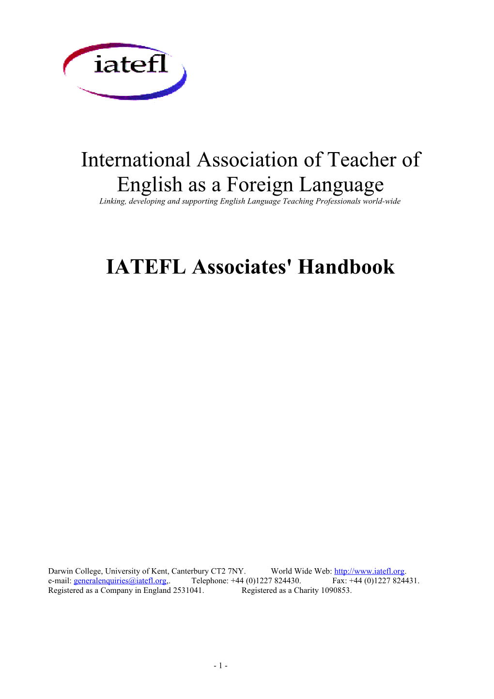 International Association of Teacher of English As a Foreign Language