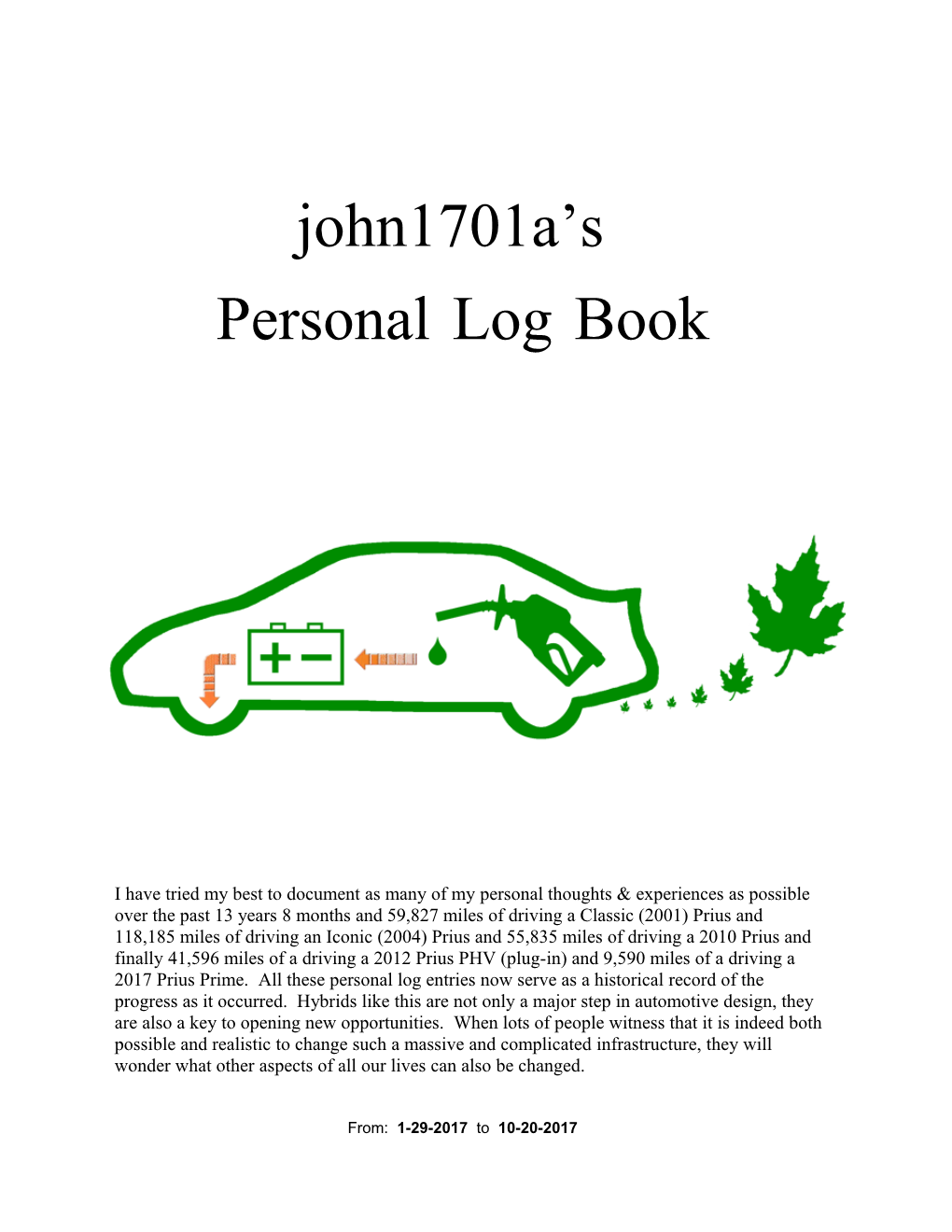 Personal Log Book 3001-3750