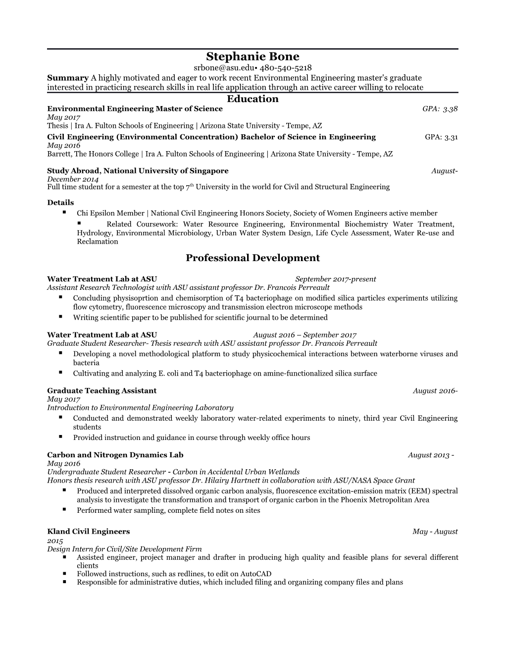 Thesis Ira A. Fulton Schools of Engineering Arizona State University - Tempe, AZ