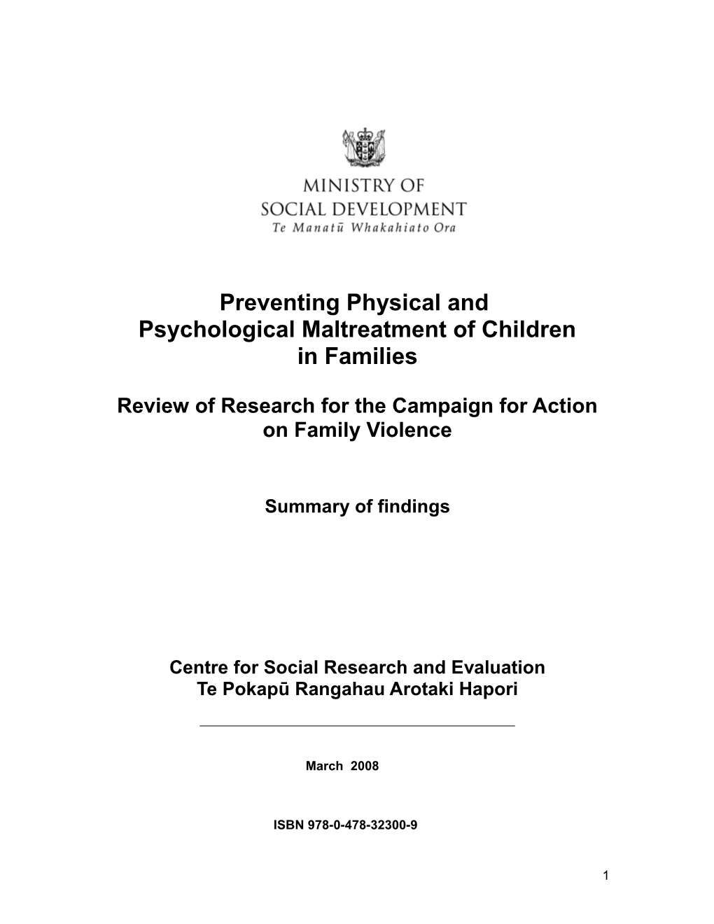 Preventing Child Maltreatment Final