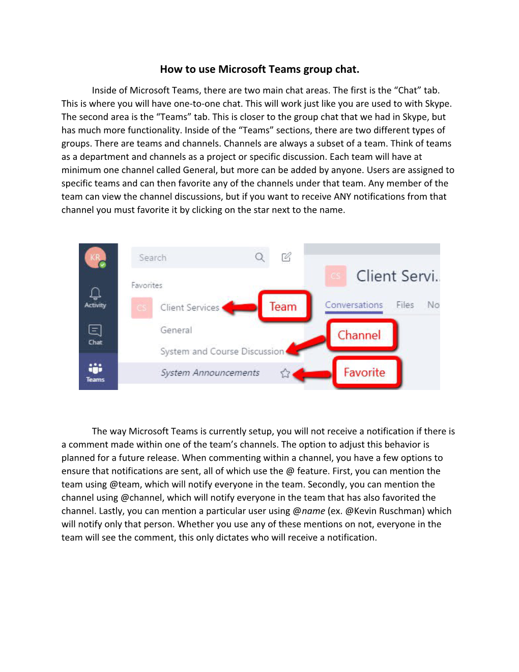 How to Use Microsoft Teams Group Chat