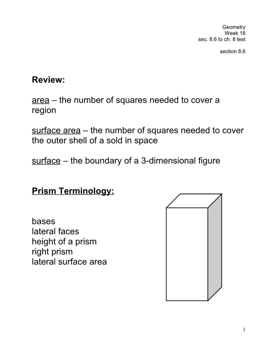 Area the Number of Squares Needed to Cover a Region