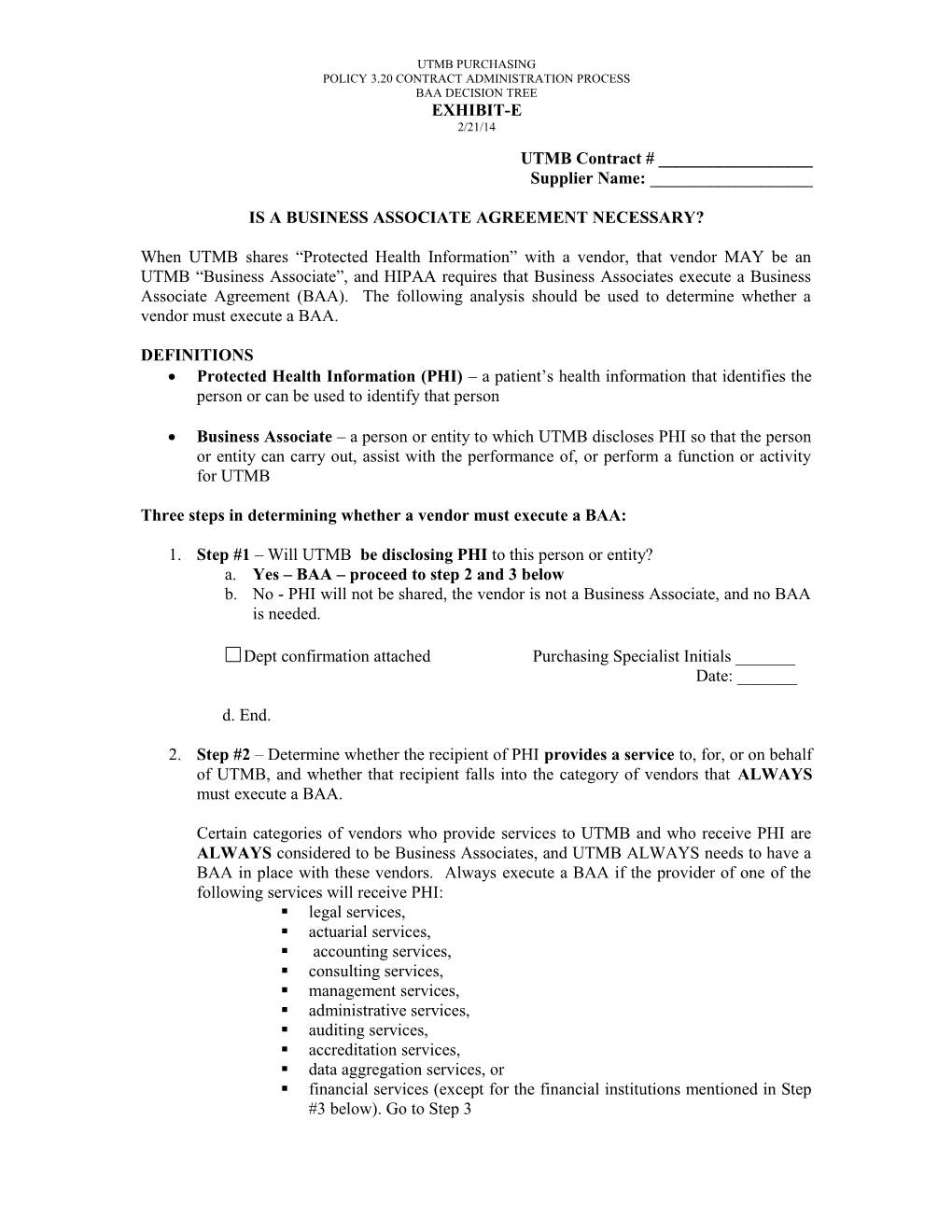 Business Associate Agreements - Jan. 2006 (00004348;2)