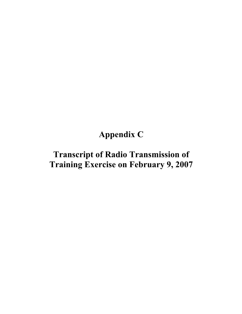 Transcript of Radio Transmission Of