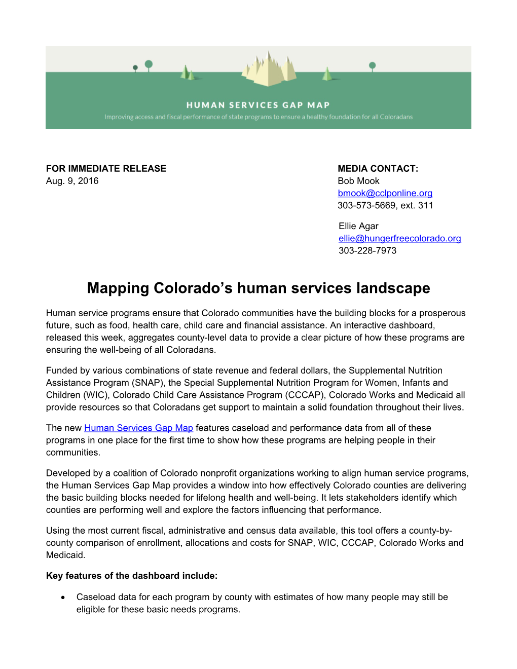 Mapping Colorado S Human Services Landscape