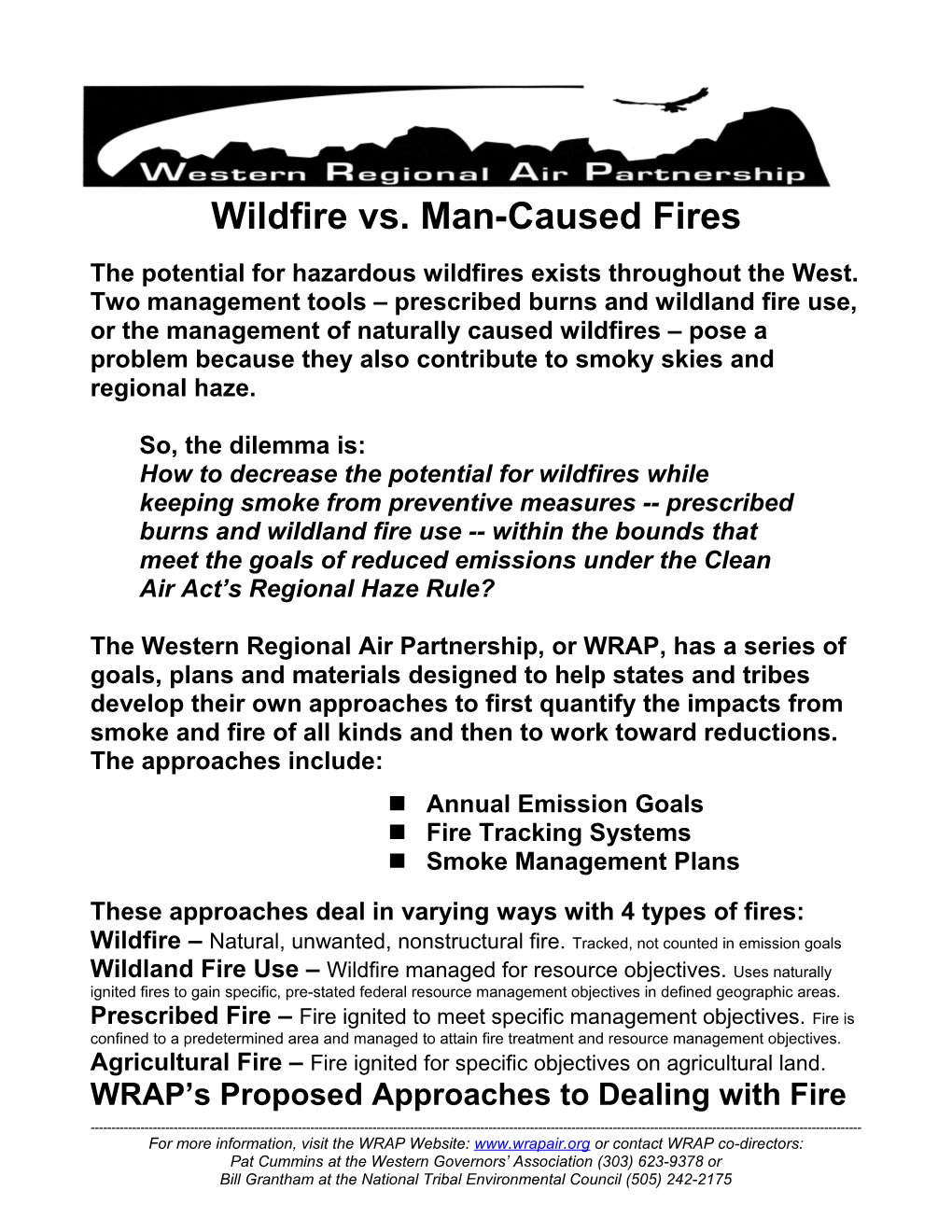 Wildfire Vs. Man-Caused Fires