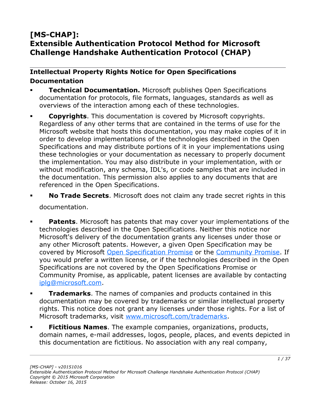 Extensible Authentication Protocol Method for Microsoft Challenge Handshake Authentication