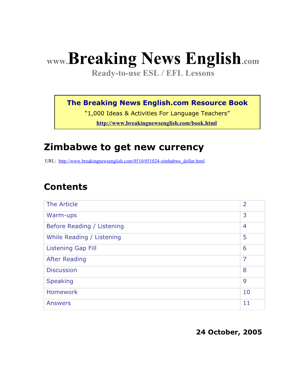 Zimbabwe to Get New Currency