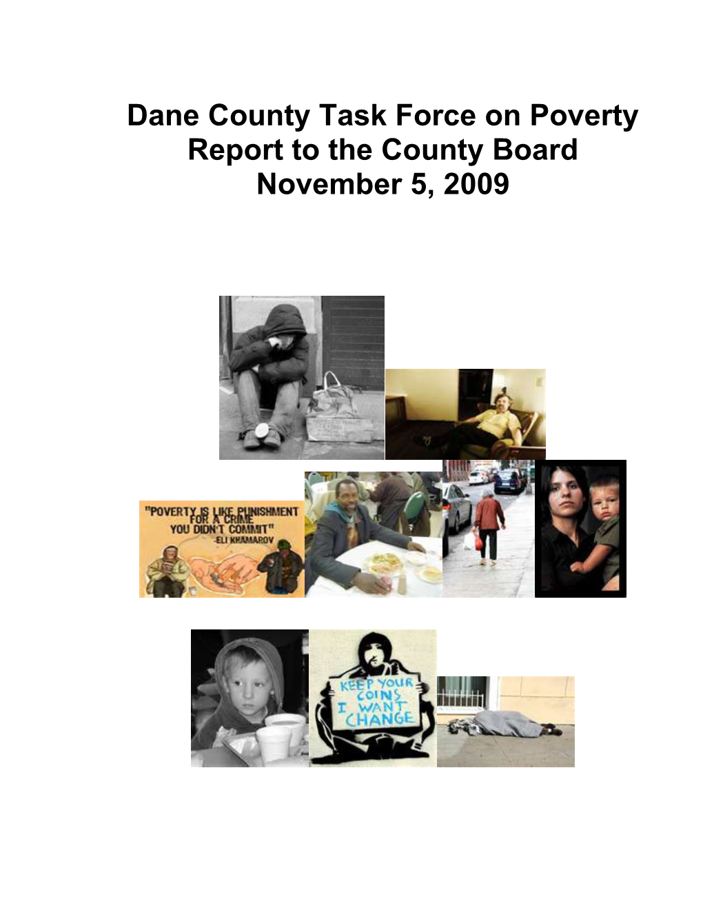 Dane County Task Force of Poverty