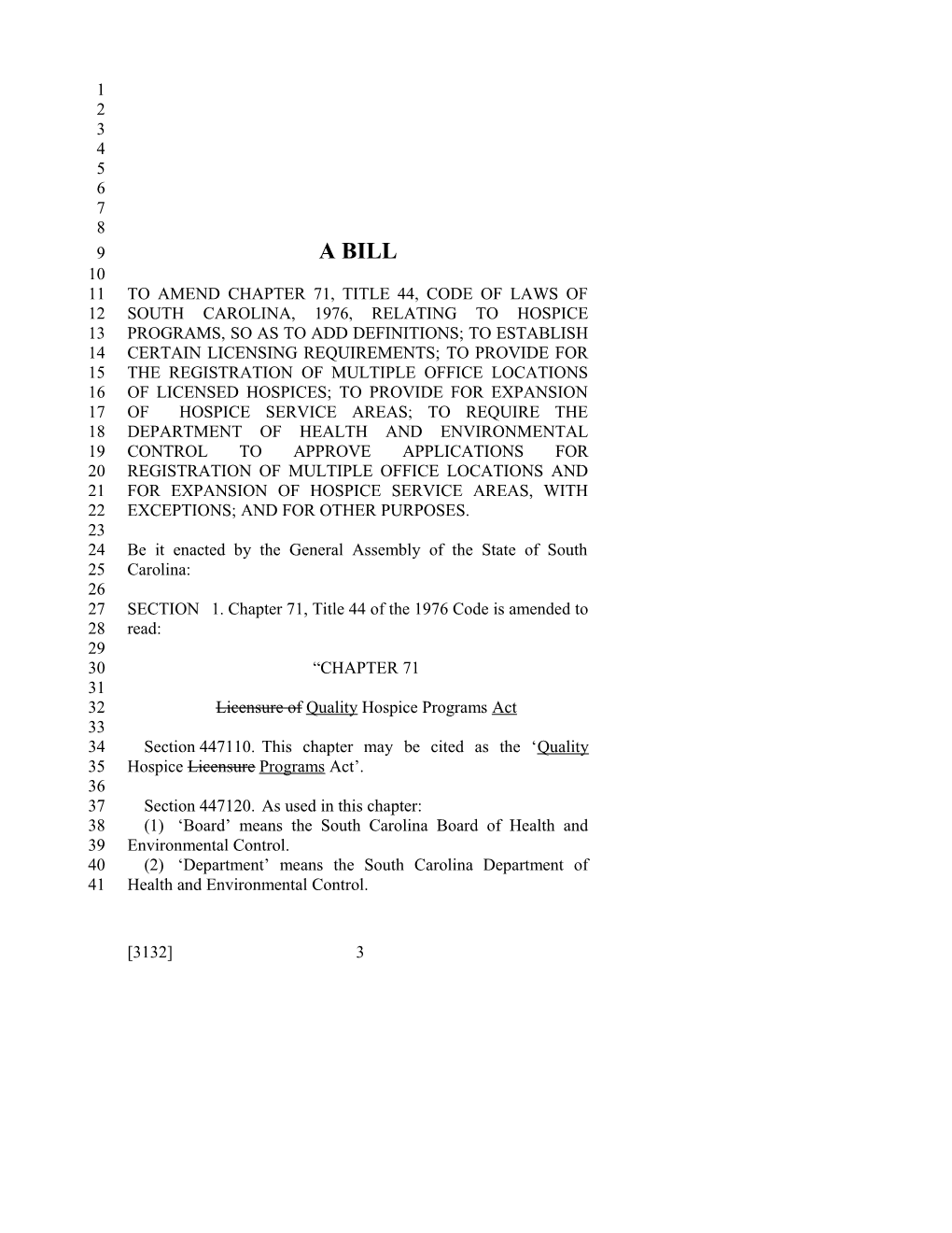 2017-2018 Bill 3132 Text of Previous Version (Apr. 26, 2017) - South Carolina Legislature Online