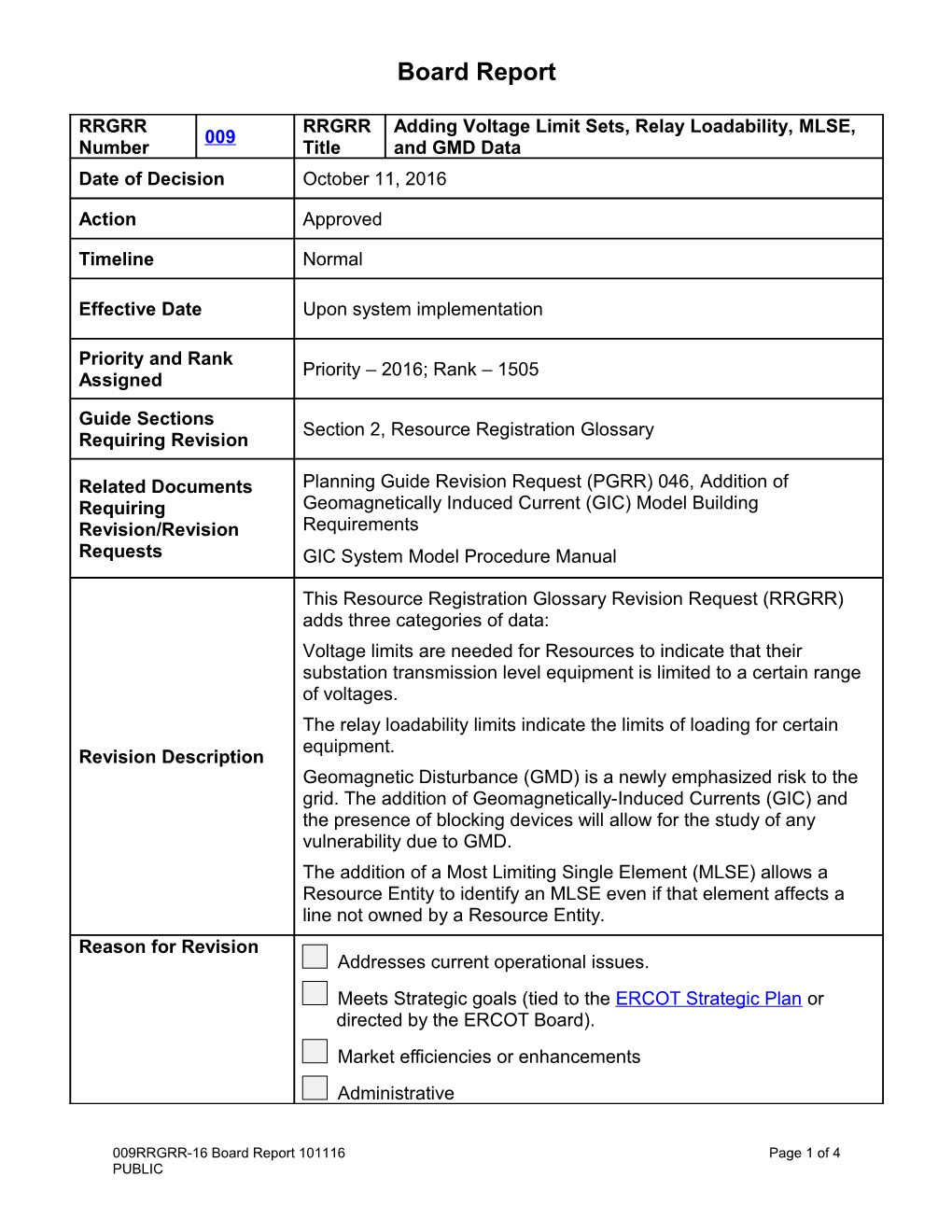 The Proposed Changes to Section 2, Resource Registration Glossary, Are Included in The