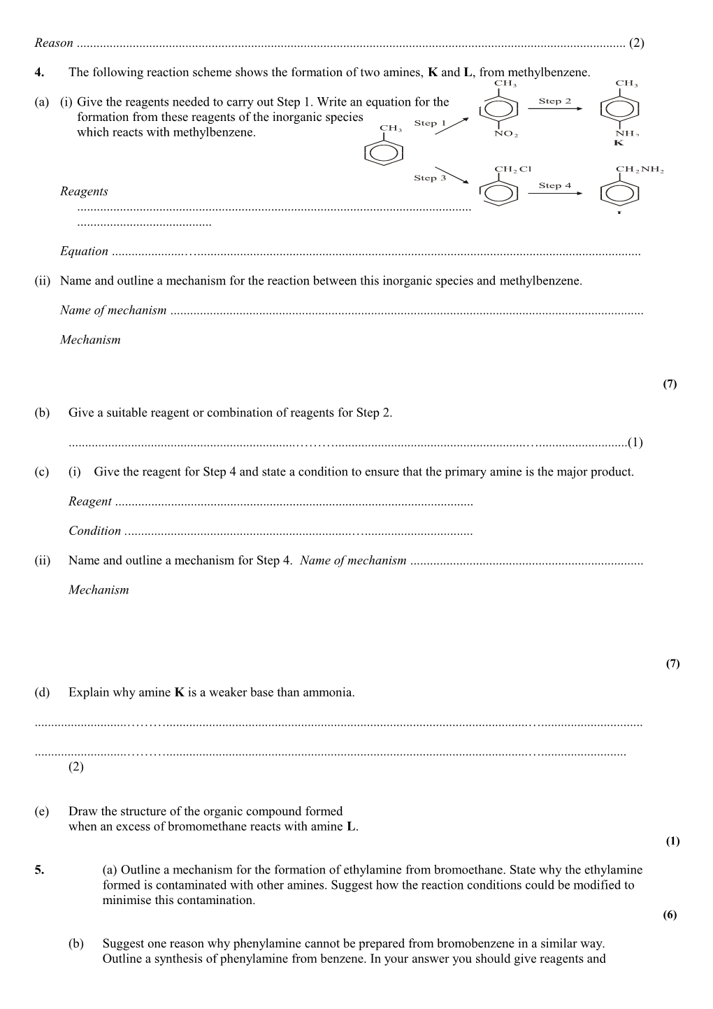 1.Cumene, C6H5CH(CH3)2, Is the Major Organic Product Obtained When Benzene and Propene