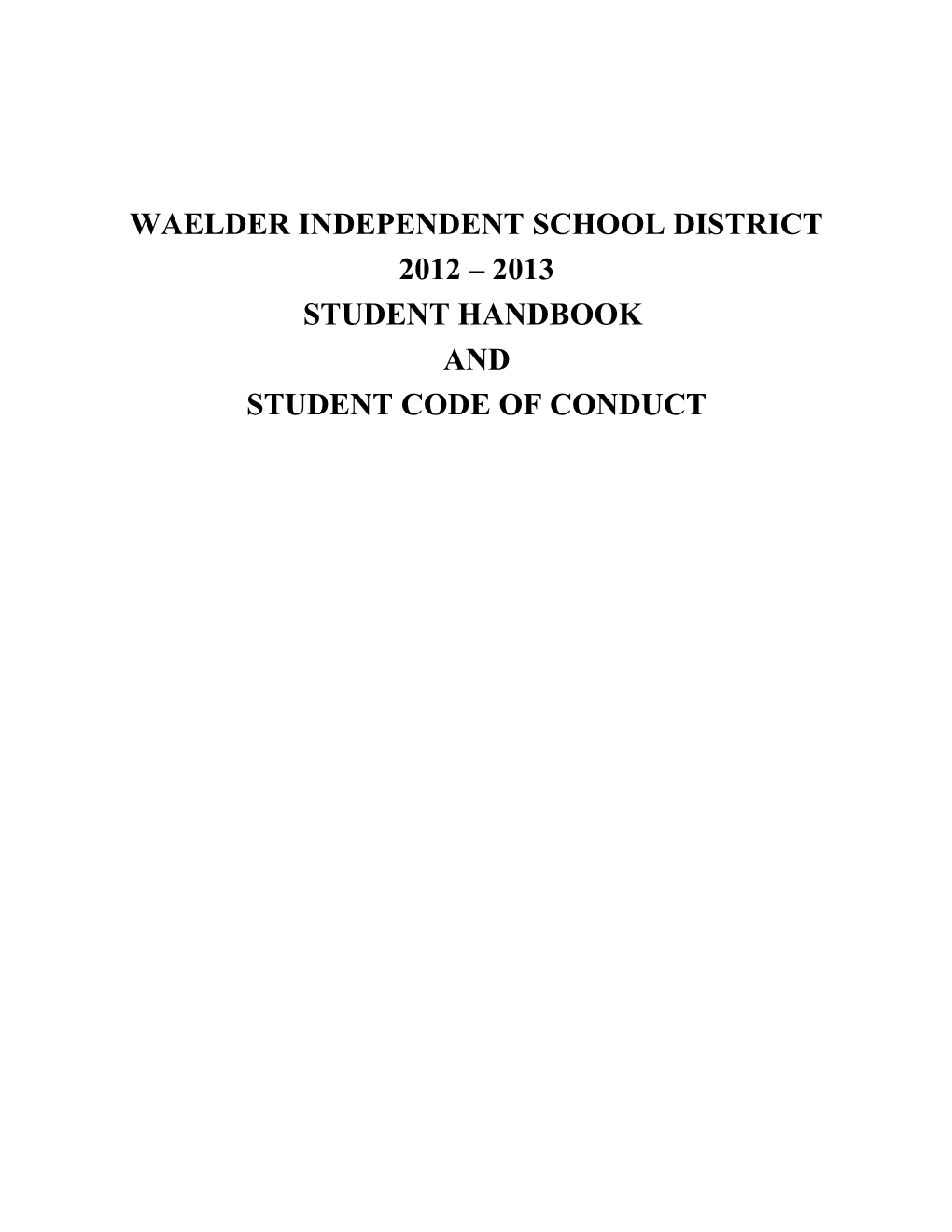 Waelder Independent School District
