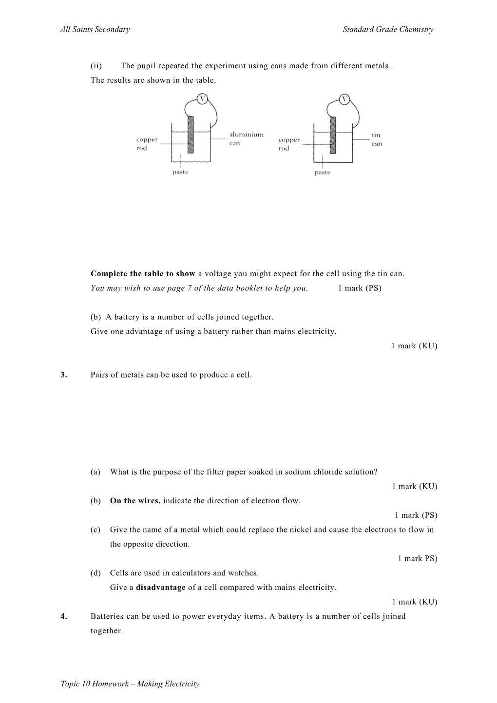 Topic 10 Making Electricity (General Level)