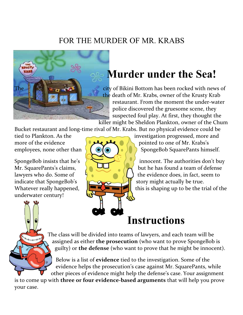 Murder Under the Sea!