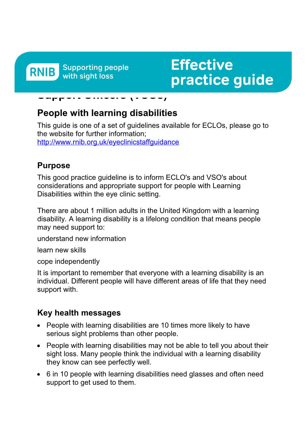 People with Learning Disabilities