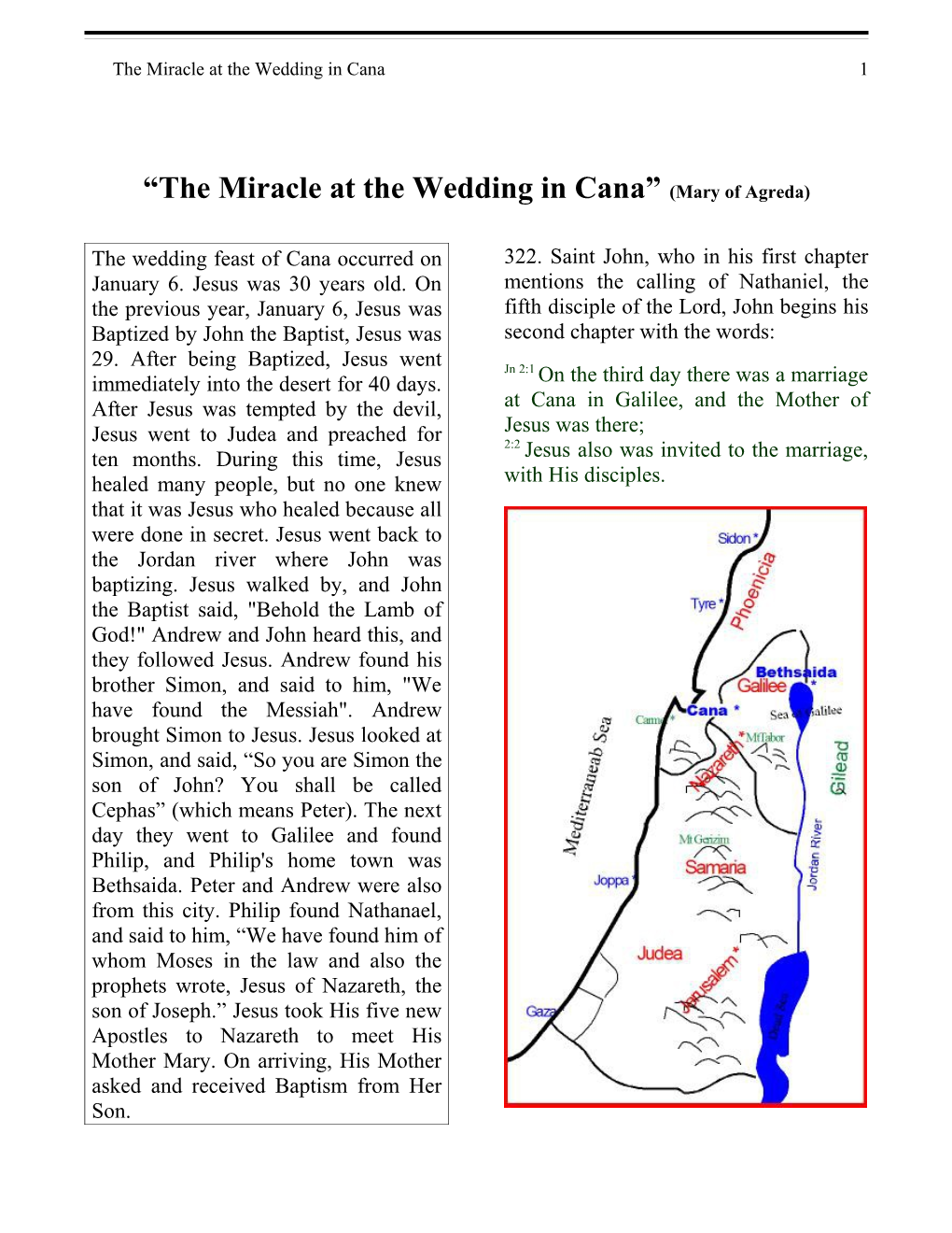 The Miracle at the Wedding in Cana