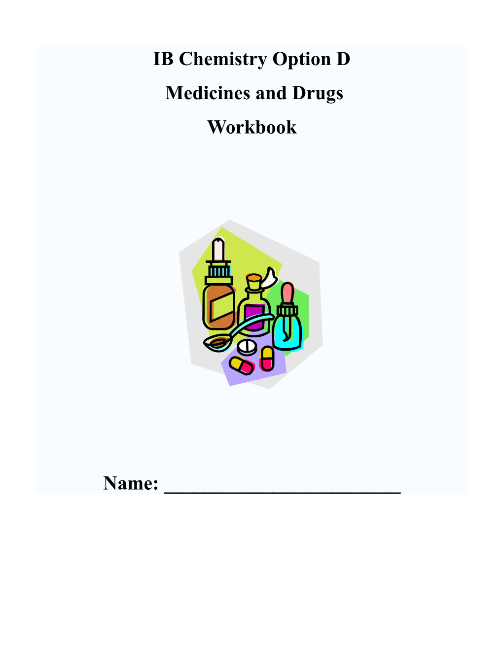 IB Chemistry Medicines and Drugs