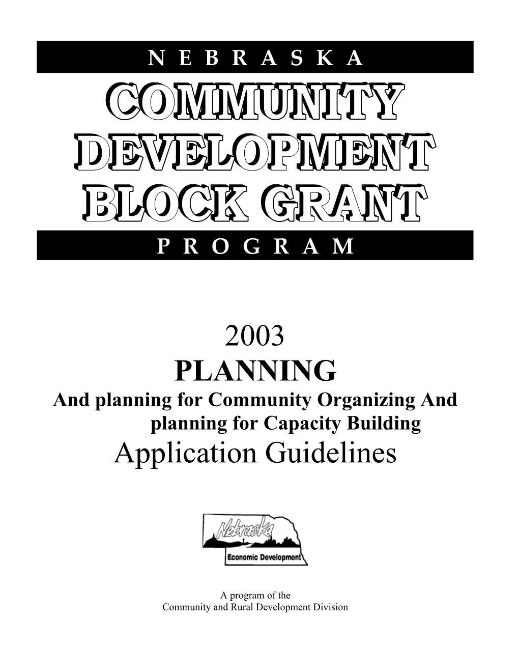 And Planning for Community Organizing and Planning for Capacity Building
