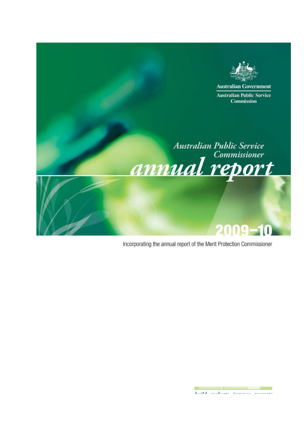 Welcome to Our Annual Report for 2009-10
