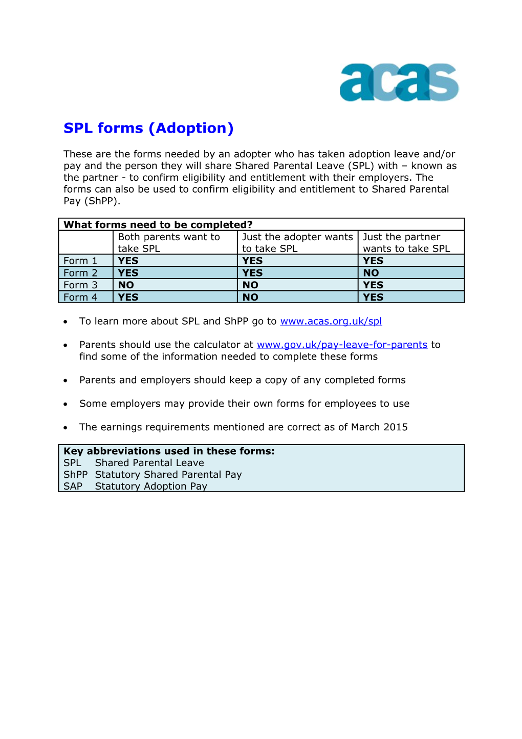 SPL Forms (Adoption)