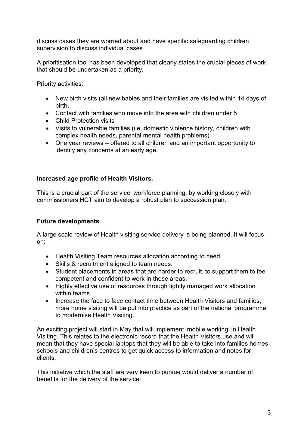 Report Author: Cath Slater, Assistant Director of Operations, Hertfordshire Community