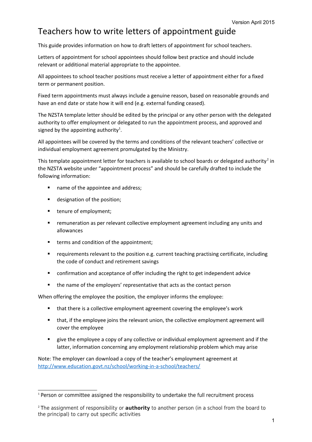 Teachers How to Write Letters of Appointment Guide