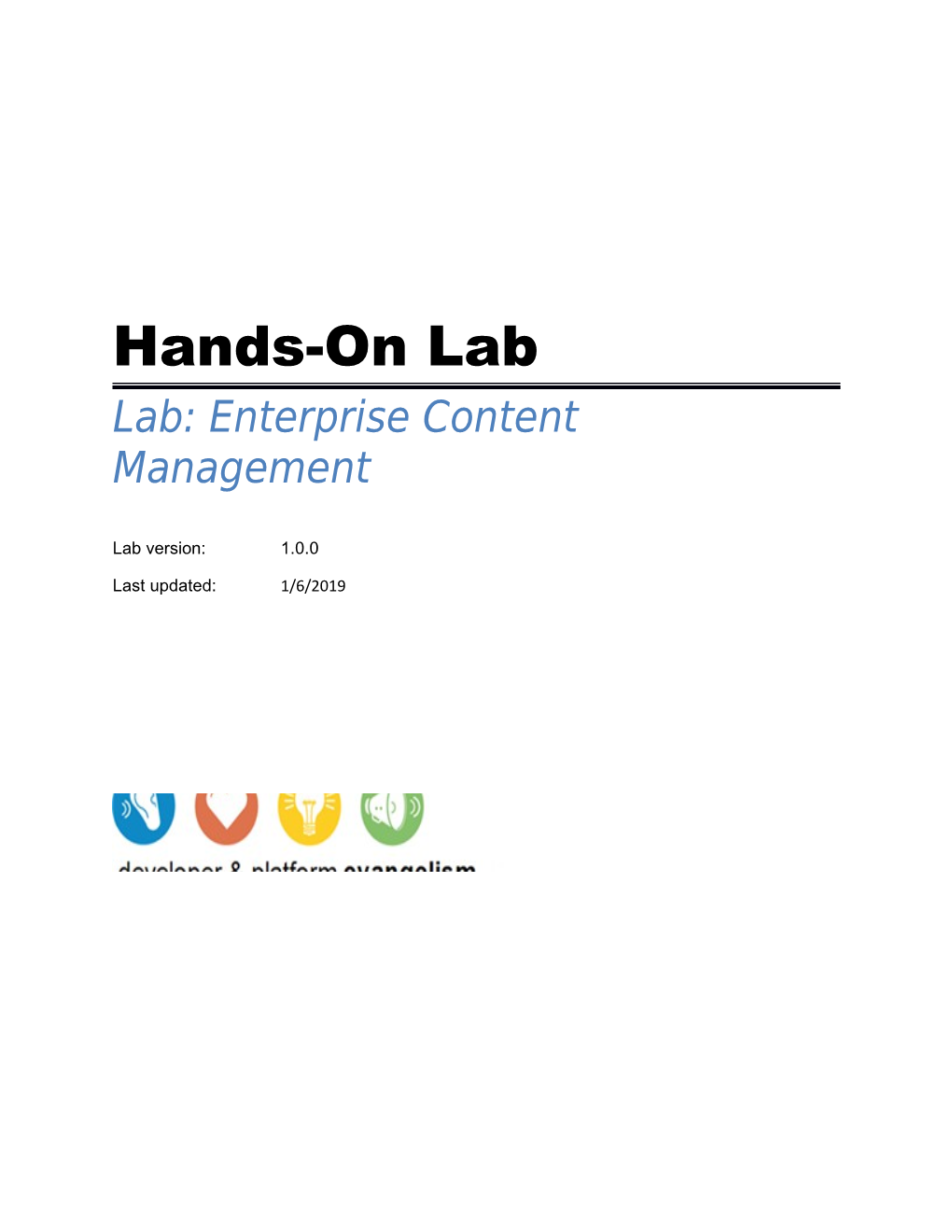 Enterprise Content Management Lab