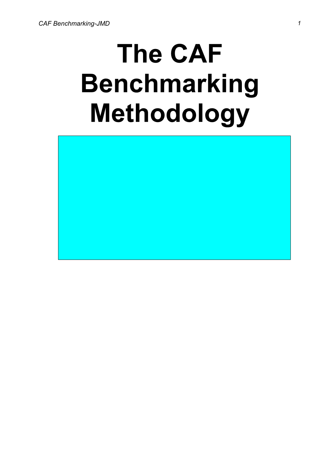 CAF Benchmarking-JMD