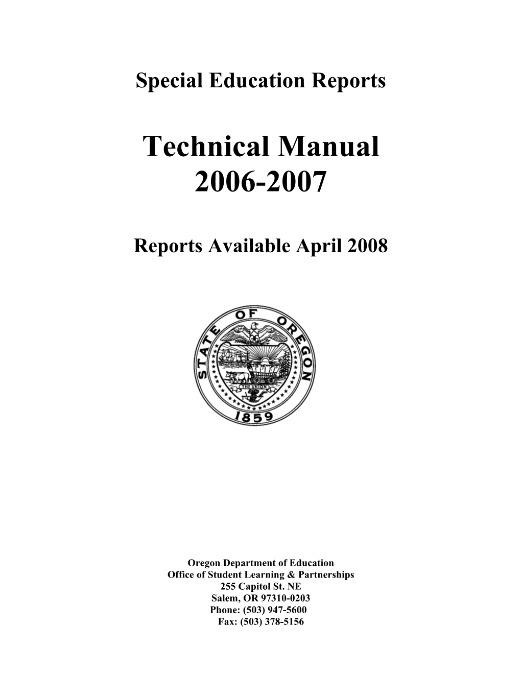 Special Education Reports
