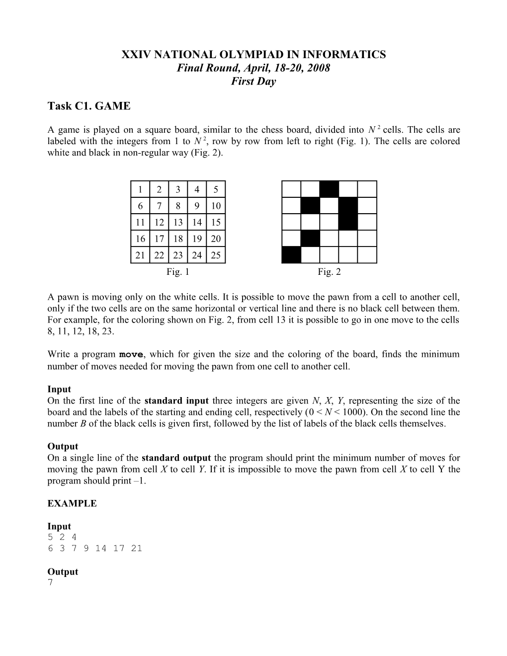 Xxiv National Olympiad in Informatics