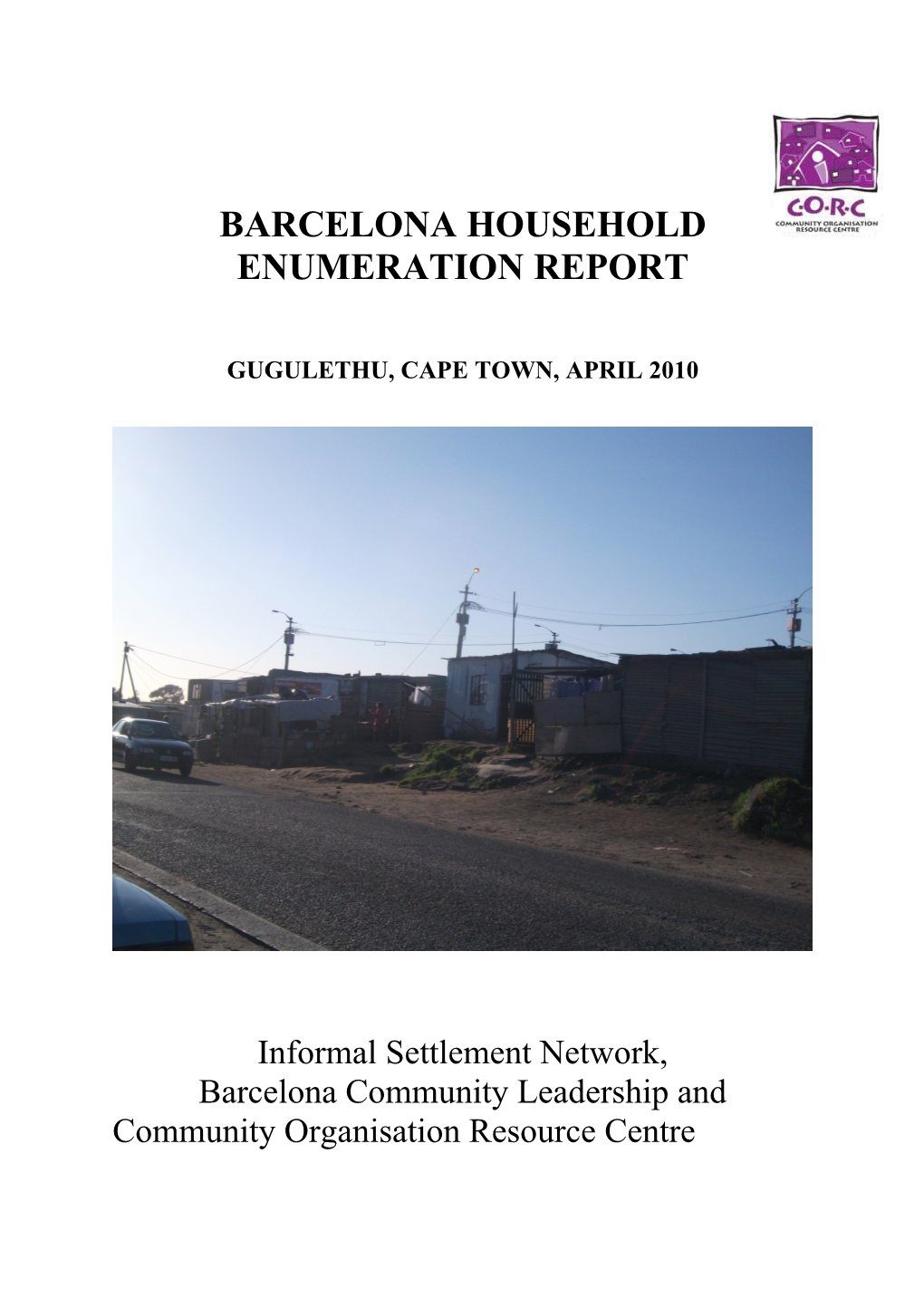 Barcelona Household Enumeration Report