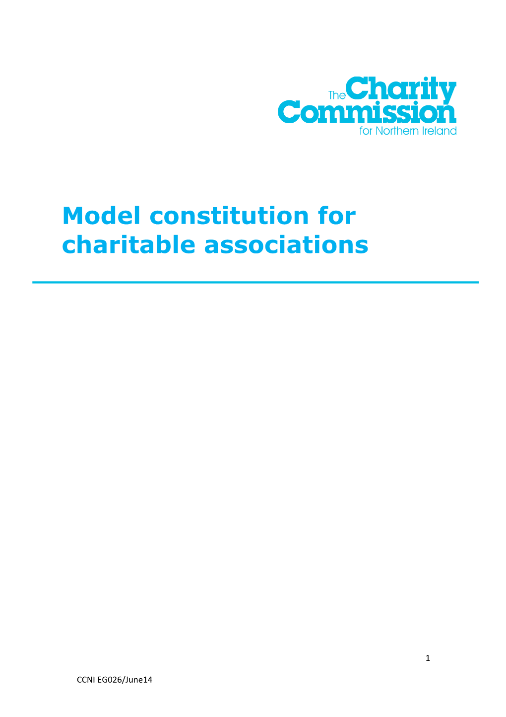 Model Constitution for Charitable Associations