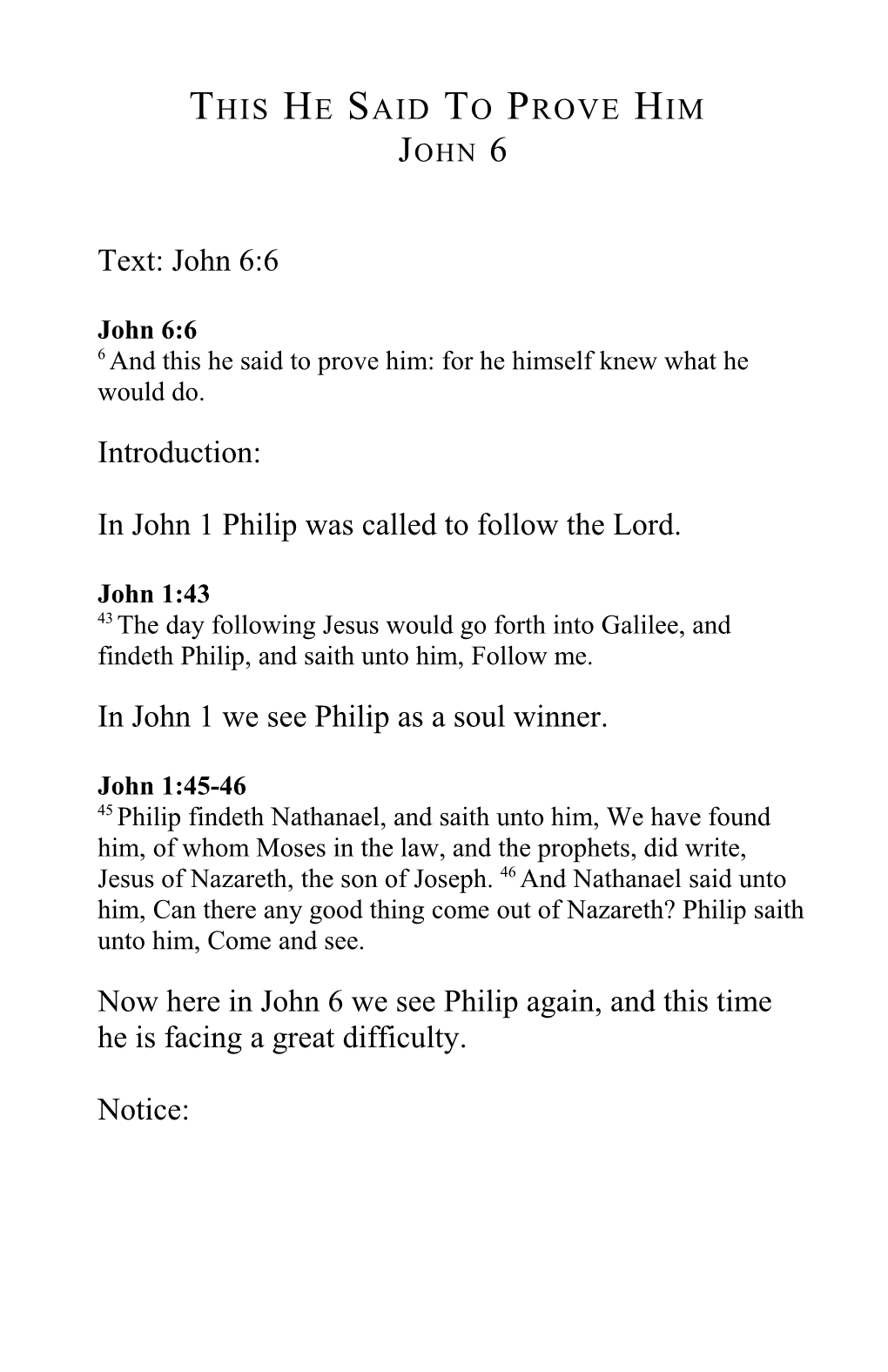 In John 1 Philip Was Called to Follow the Lord
