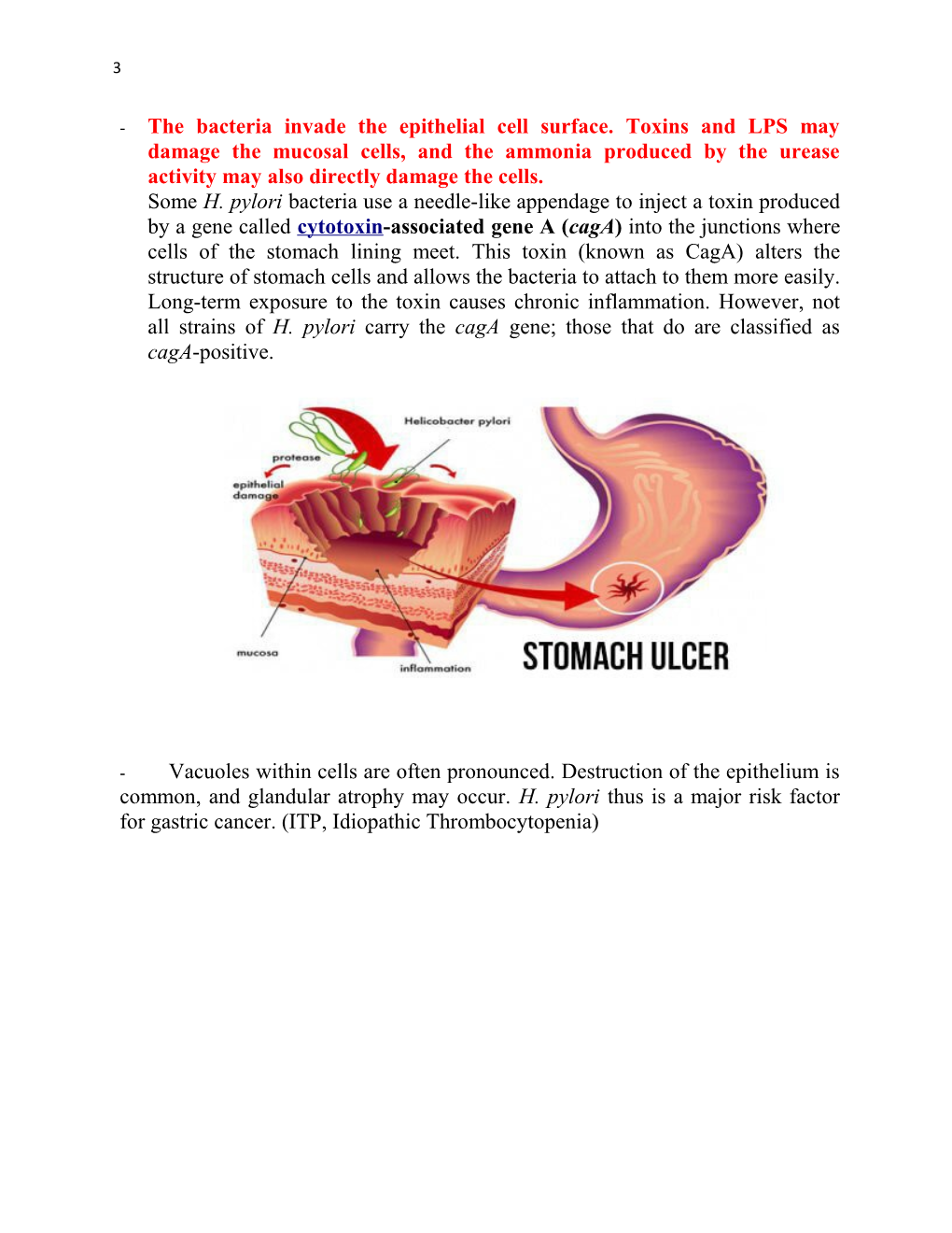 Helicobacter and Gastritis