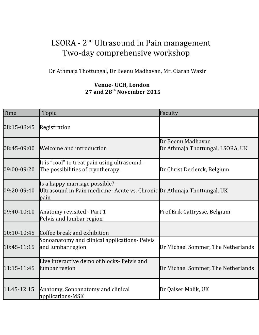 LSORA - 2Ndultrasound in Pain Management