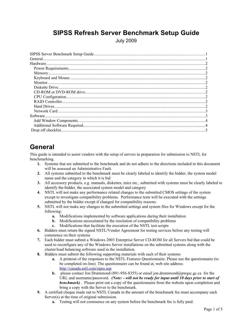 SRV Vendor Setup 2006 Revised