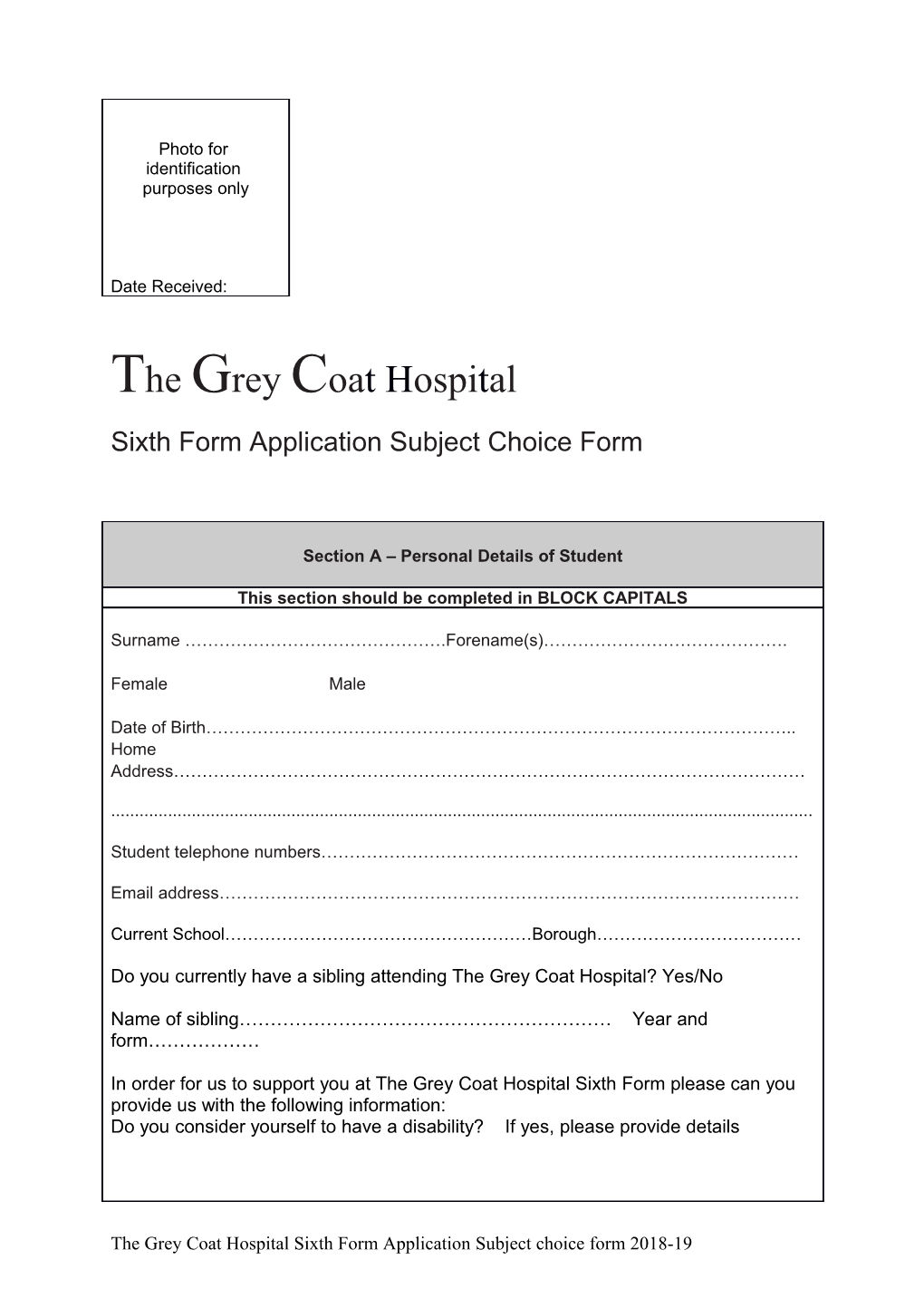 The Grey Coat Hospital