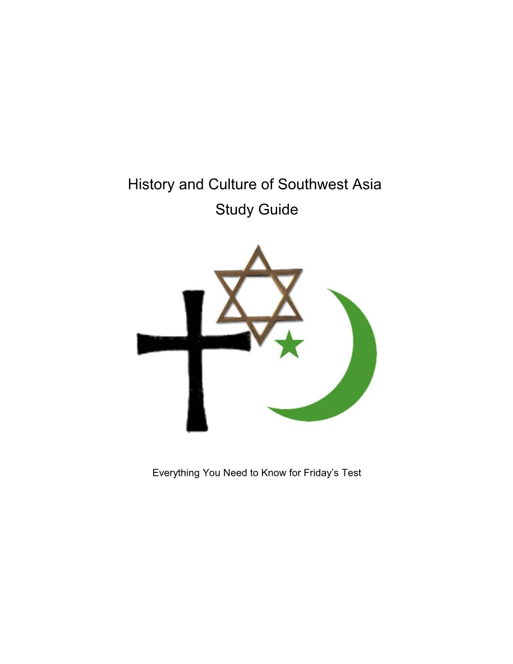 History and Culture of Southwest Asia