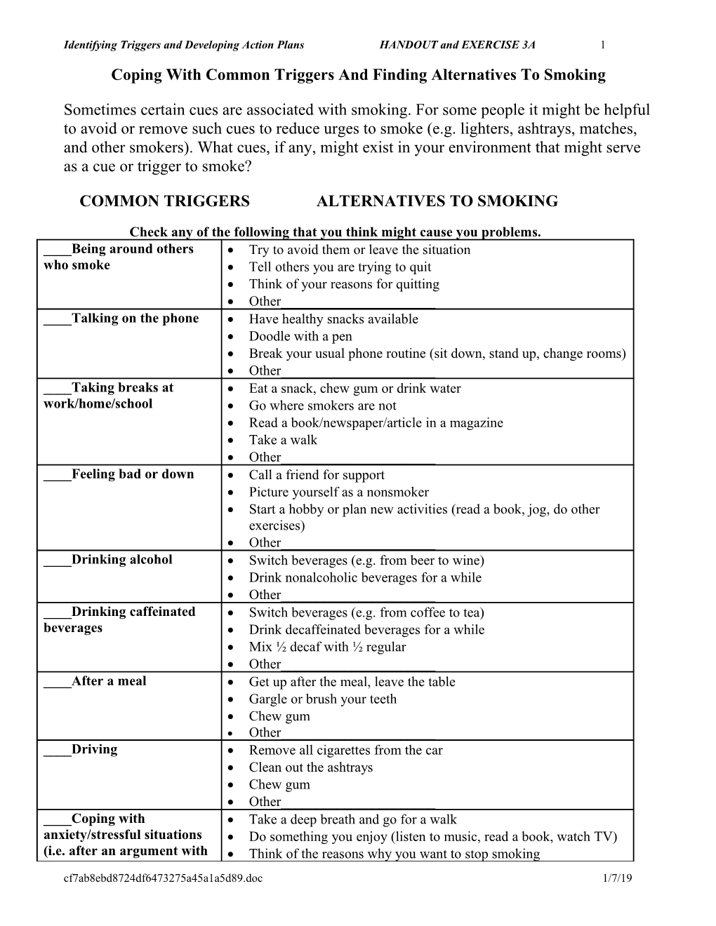 The Guided Self-Change Smoking Cessation Program