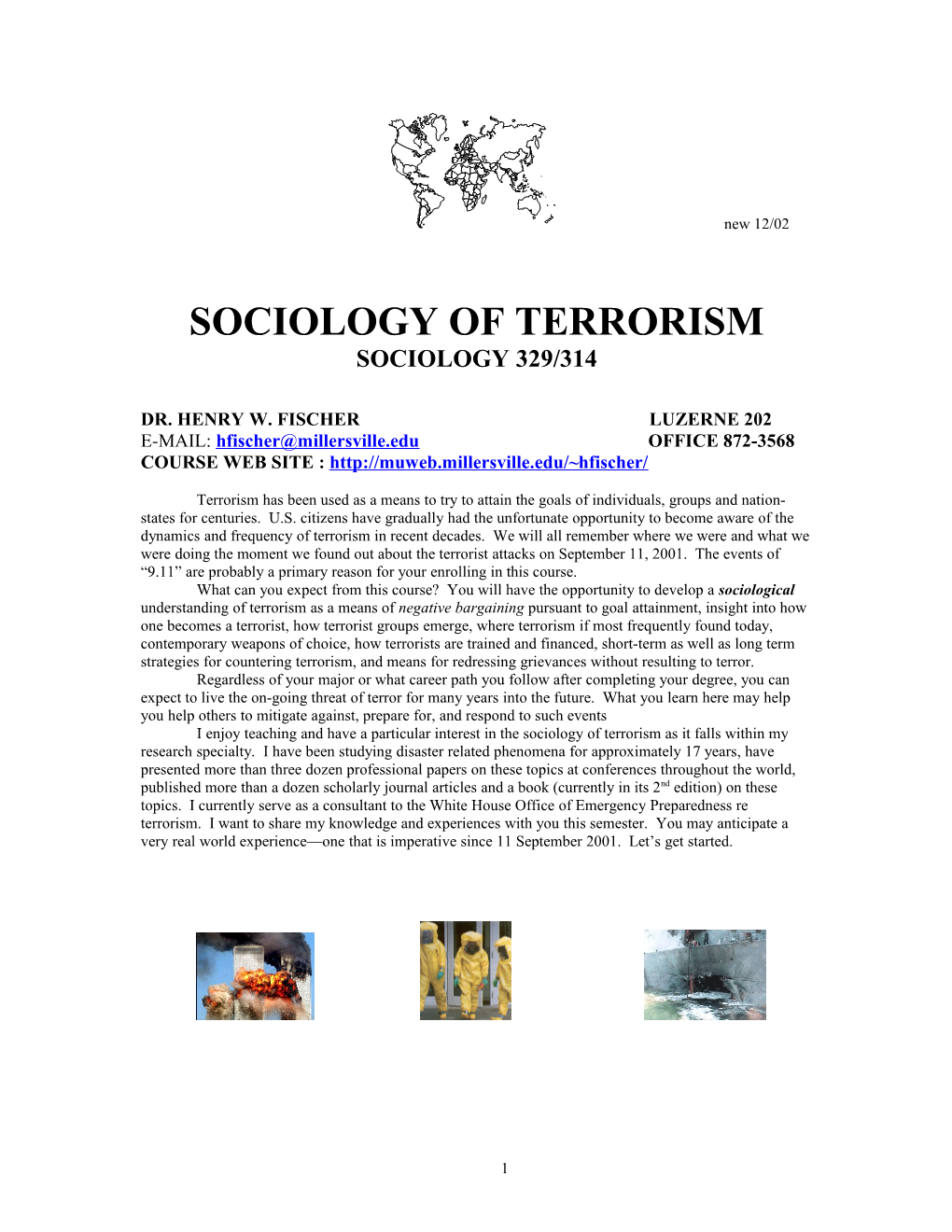 The Sociology of Terrorism