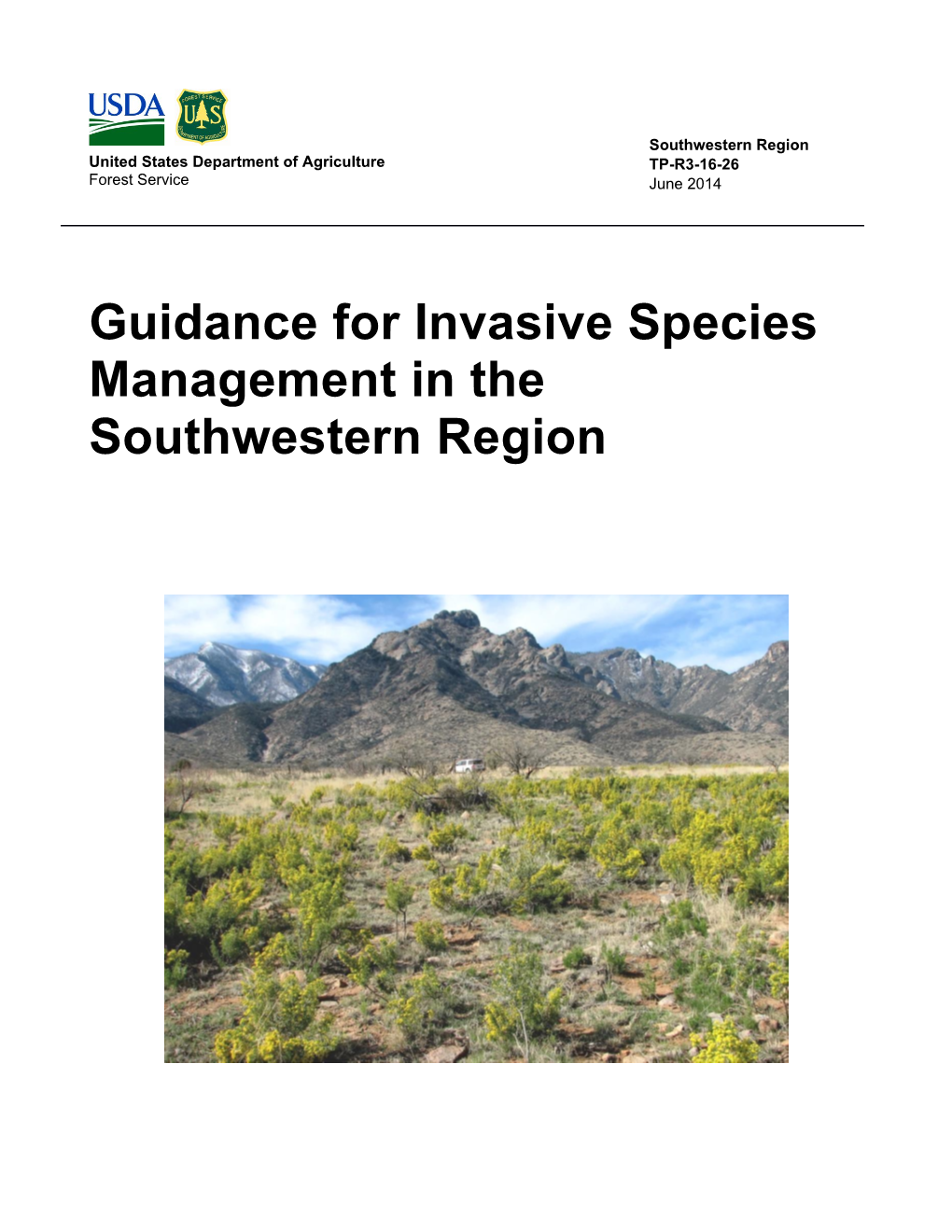 Guidance for Invasive Species Management in Region 3